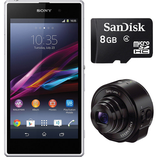Sony Xperia Z1 C6902 16GB Smartphone with DSC-QX10 Digital