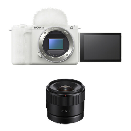 Sony ZV-E10 II Mirrorless Camera with 11mm f/1.8 Lens Kit (White)