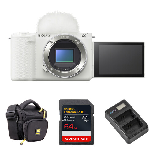 Sony ZV-E10 II Mirrorless Camera with Basic Bundle (White)