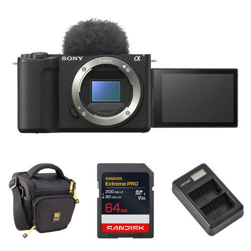 Sony ZV-E10 II Mirrorless Camera with Basic Bundle (Black) B&H