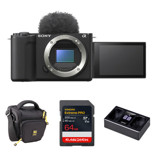 Sony ZV-E10 II Mirrorless Camera with Basic Bundle (Black) B&H
