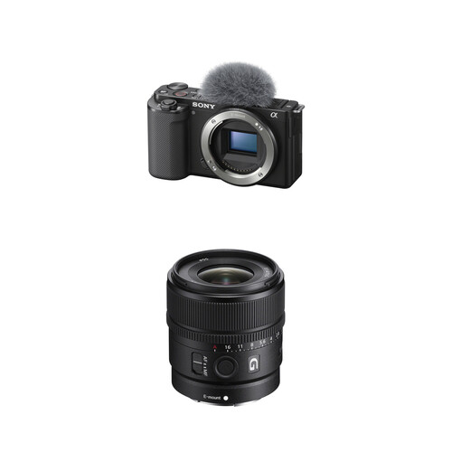 Sony ZV-E10 Mirrorless Camera with 15mm f/1.4 G Lens B&H Photo