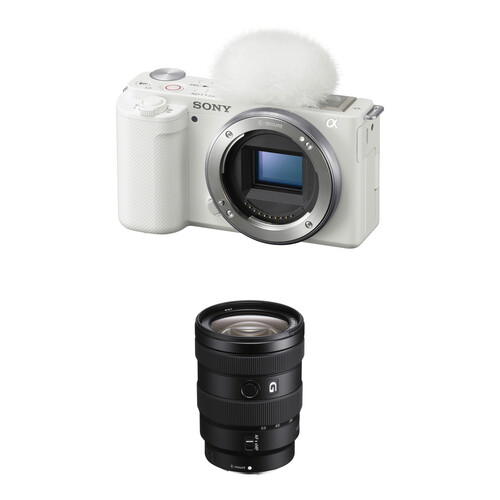 Sony ZV-E10 Mirrorless Camera with 16-55mm f/2.8 Lens Kit (White)