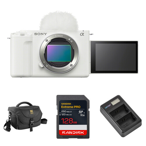 Sony ZV-E1 Mirrorless Camera with Basic Bundle (White)
