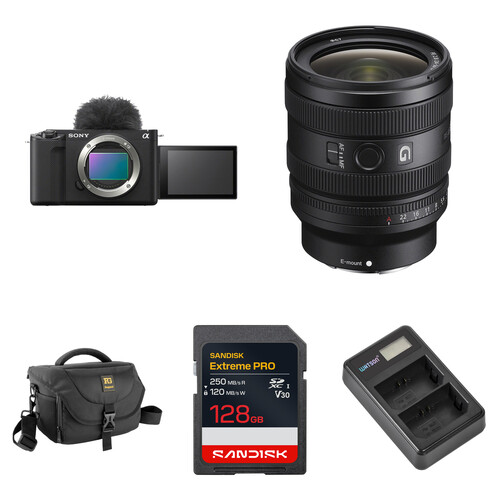 Sony ZV-E1 Mirrorless Camera with 24-50mm f/2.8 Lens and Basic Bundle (Black)
