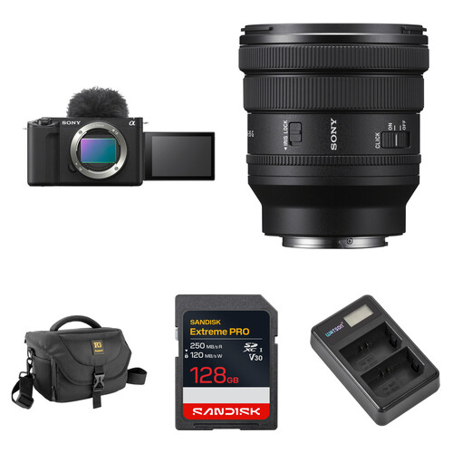 Sony ZV-E1 Mirrorless Camera with 16-35mm f/4 Lens and Basic Bundle (Black)