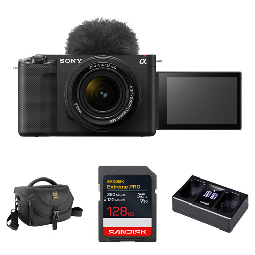 Sony ZV-E1 Mirrorless Camera with 28-60mm f/4-5.6 Lens and Basic Bundle (Black)