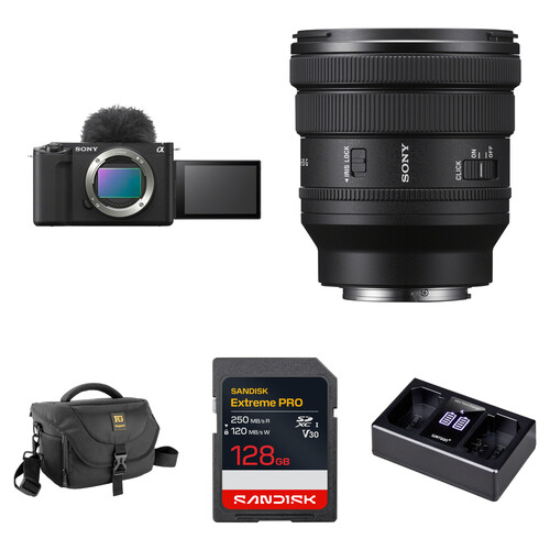 Sony ZV-E1 Mirrorless Camera with 16-35mm f/4 Lens and Basic Bundle (Black)