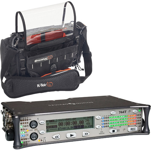 Sound Devices 744T 4-Channel Portable Audio Recorder & Carry Bag