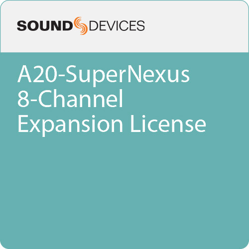 Sound Devices A20-SuperNexus 8-Channel Expansion License (Permanent)