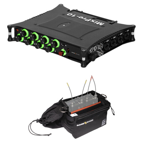 Sound Devices MixPre-10 II 10-Channel / 12-Track Multitrack 32-Bit Field Recorder Kit with CS-633 Production Case