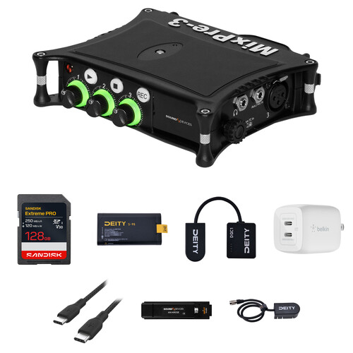 Sound Devices MixPre-3 II 3-Channel / 5-Track Multitrack 32-Bit Field Recorder with Performance Kit
