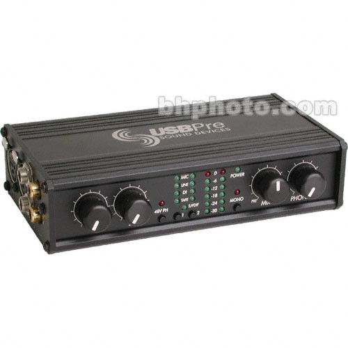 Sound Devices USBPre Version 1.5 - 2 Channel Portable Mic Preamp with USB Interface