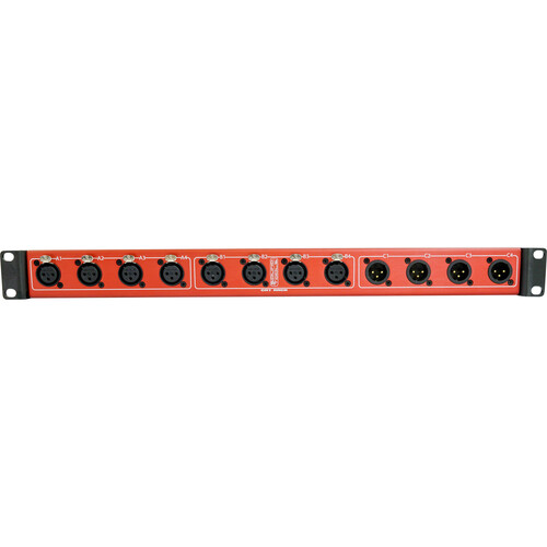 SoundTools CAT Rack 4-Male / 8-Female XLR Rackmount Send/Return Stage Box (1 RU)