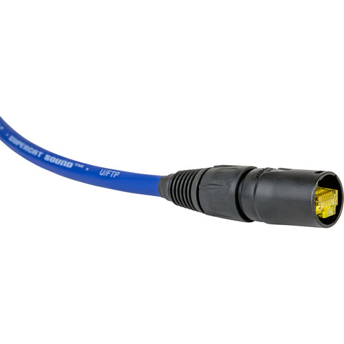 SoundTools Ethercon to Ethercon, CAT5e, Flexible Jacket, 10' (Blue)