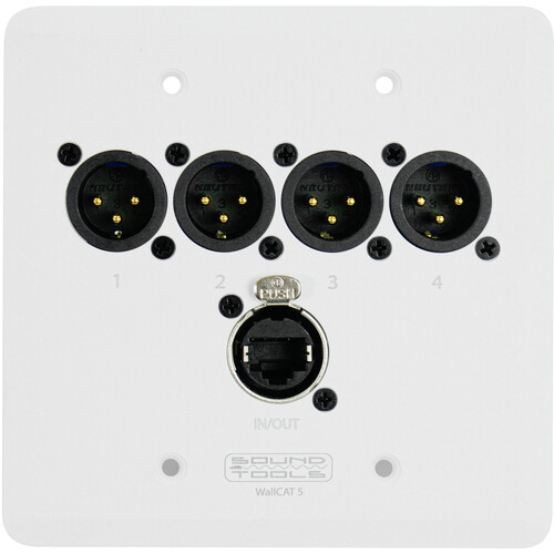 SoundTools WallCat 5 XLR Audio Over Cat5 (XLR Male, White)