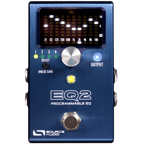 SOURCE AUDIO EQ2 Programmable Equalizer Pedal for Electric Guitars, Basses, and More