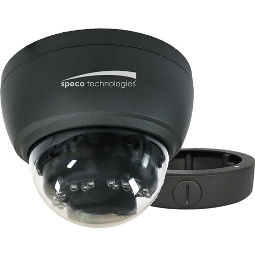 Speco Technologies Flexible Intensifier H4FD2M 4MP Outdoor HD-TVI Dome Camera with Night Vision & Heater