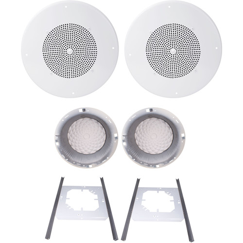 Speco Tech G86 8-Inch Ceiling Speaker With 70V/25V Transformer & Volume Control - For Background Music Systems