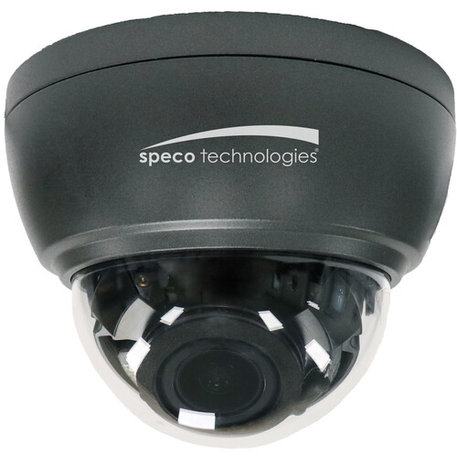 Speco Technologies Ultra Intensifier HiD1 2MP Outdoor HD-TVI Dome Camera (Dark Gray)