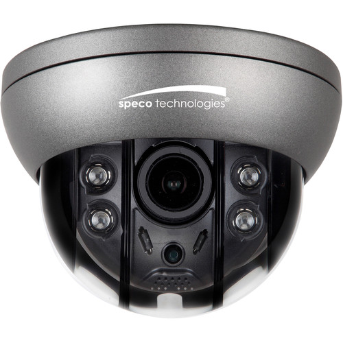 Speco Technologies Flexible Intensifier HTFD4TM 4MP Outdoor HD-TVI Dome Camera with 2.8-12mm Lens & Heater