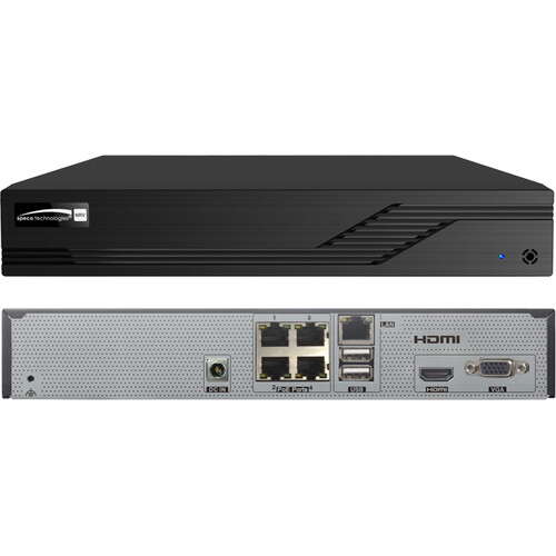 Speco Technologies N4NRV 4-Channel 8MP NVR with 8TB HDD