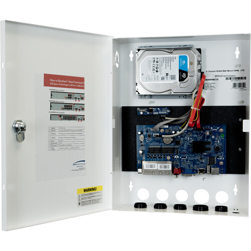 Speco Technologies N4WNRM 4-Channel 4K H.265 NVR with 4TB HDD