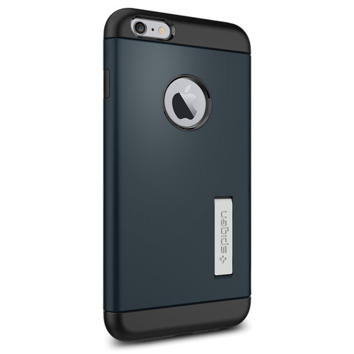Spigen Slim Armor Case for iPhone 6 Plus/6s Plus (Metal Slate, Retail Packaging)