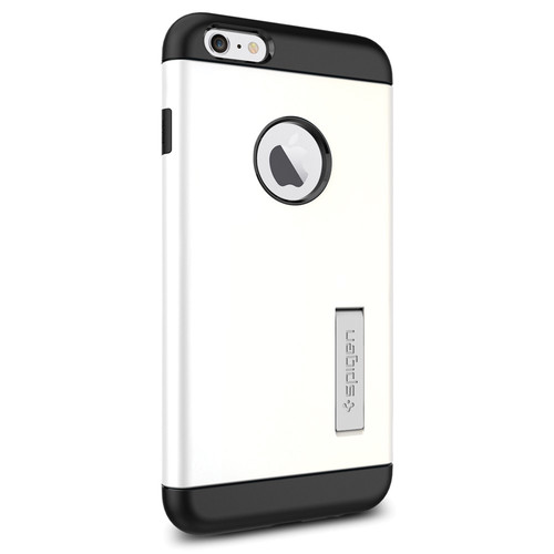 Spigen Slim Armor Case for iPhone 6 Plus/6s Plus (Shimmery White, Retail Packaging)