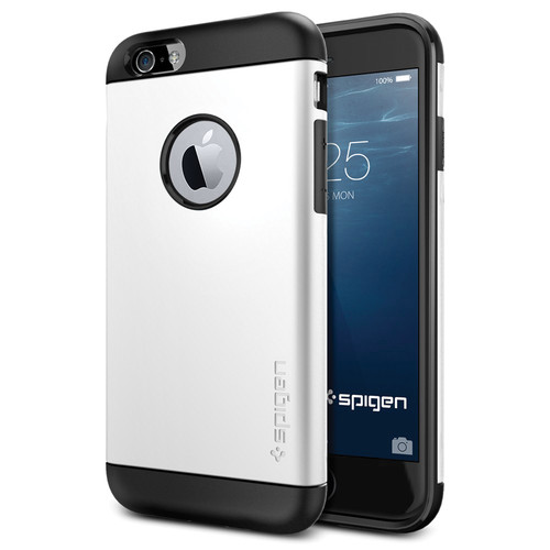Spigen Slim Armor Case for iPhone 6/6s (Shimmery White, Retail Packaging)