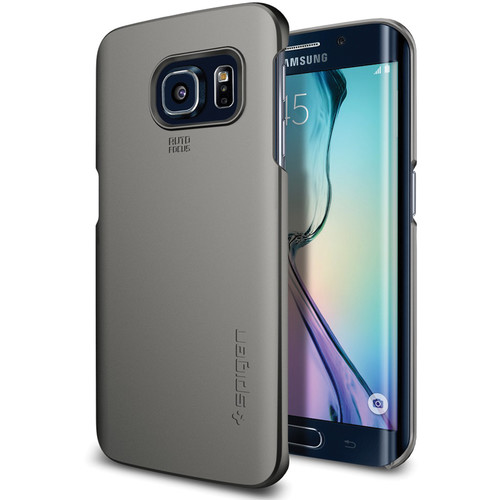Spigen Thin Fit Case for Samsung Galaxy S6 Edge (Gunmetal)