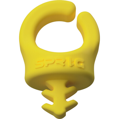 Sprig Cable Management Device for 1/4"-20 Threaded Holes (6-Pack, Yellow)