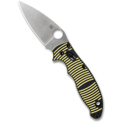 Spyderco Manix 2 Salt Folding Knife (Yellow/Black Handle)