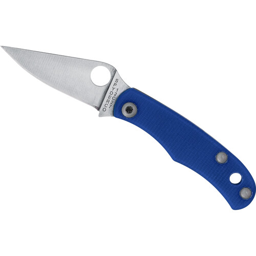 Spyderco Bug Micro (Satin Blade, Blue Handle)