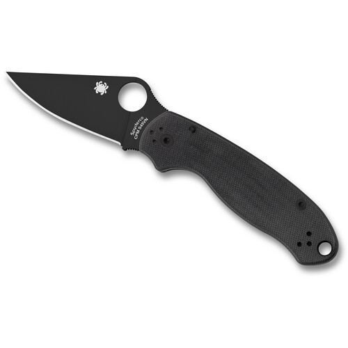 Spyderco Para 3 Folding Knife (Black Blade, Black Handle)