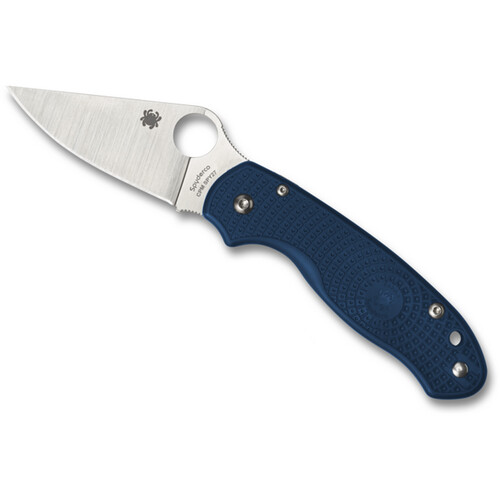 Spyderco Para 3 Lightweight Folding Knife (Satin CPM SPY27 Blade, Blue FRN Handle)