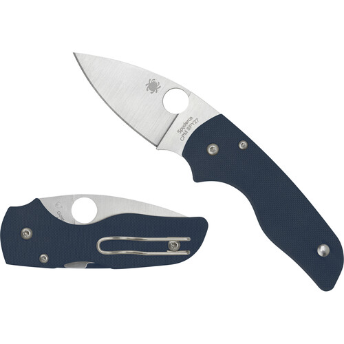 Spyderco Lil' Native Compression Lock Folding Knife (Blue)