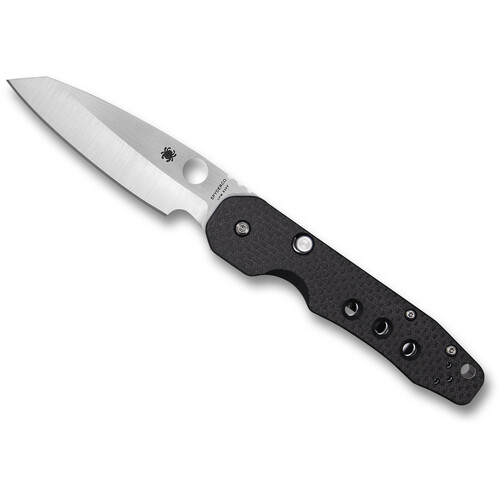 Spyderco Smock Folding Knife (Black Handle, S30V Stainless Steel)