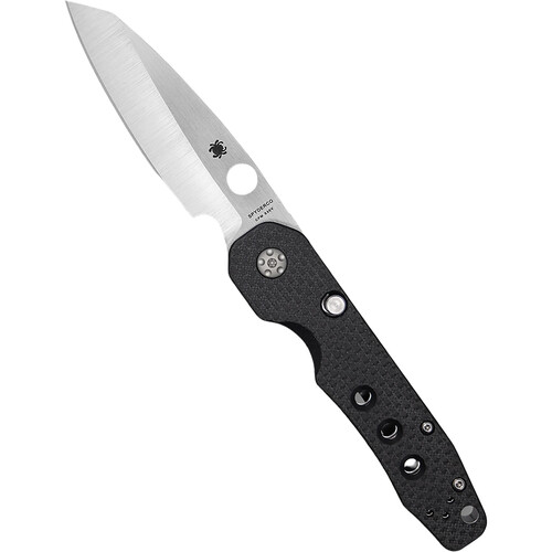 Spyderco Smock Folding Knife (Black Handle, S30V Stainless Steel)