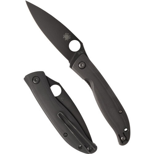 Spyderco Mantra 4 Black G-10 Black Blade