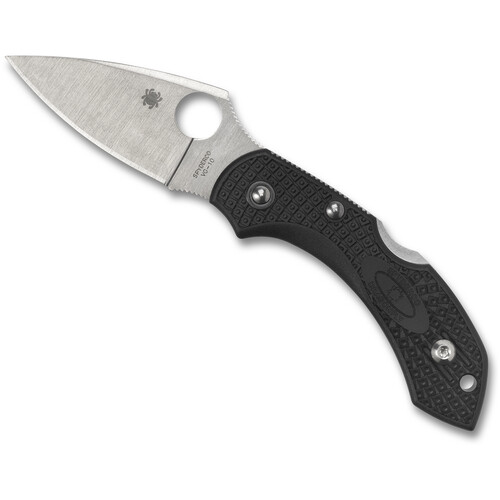 Spyderco Dragonfly 2 Folding Knife (Satin Blade, Black Handle)