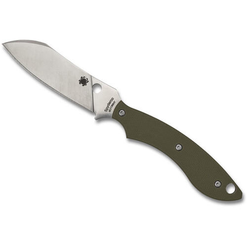 Spyderco Stok Drop Point Fixed Blade Knife with Boltaron Sheath