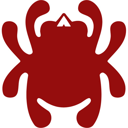 Spyderco Mirror Decal Bug Sticker (Red)