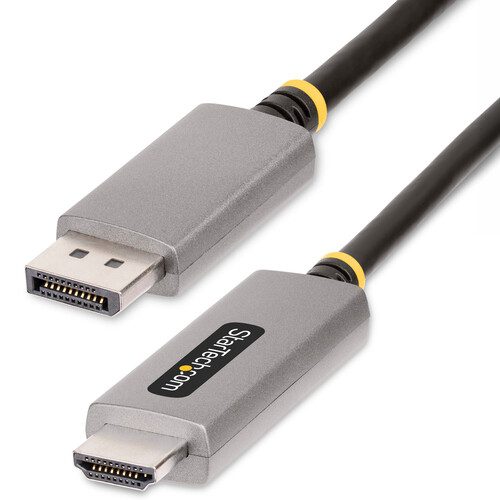 StarTech DisplayPort 1.4 to HDMI 2.1 8K Adapter Cable (6.6', Space Gray)