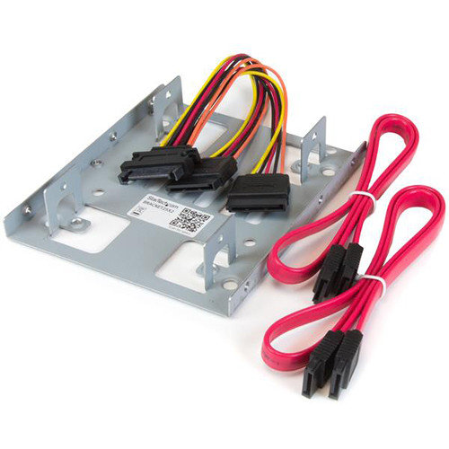 StarTech Dual 2.5" to 3.5" HDD Bracket f/SATA Hard Drives for Mounting Bay