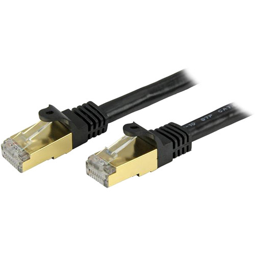 StarTech Cat 6a 10GbE RJ-45 Cable (1', Black)