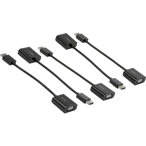 StarTech DisplayPort 1.2 Male to VGA Female Active Adapter (5-Pack)