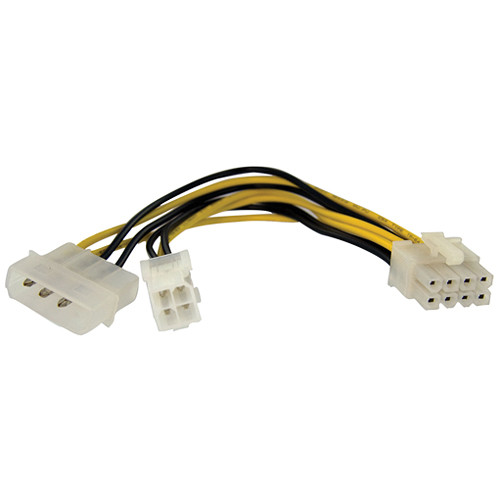 StarTech 4-Pin Female to 8-Pin Male EPS Power Adapter (6")