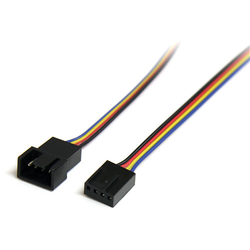 StarTech 4-Pin Fan Power Extension Cable - M/F (12")