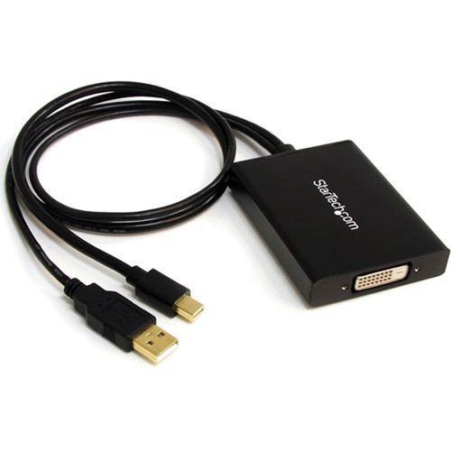 StarTech Mini DisplayPort to DVI-D Dual-Link Active USB Powered Adapter (Black)